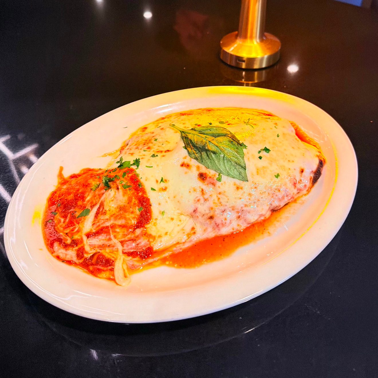 Veal Parmigiana.
