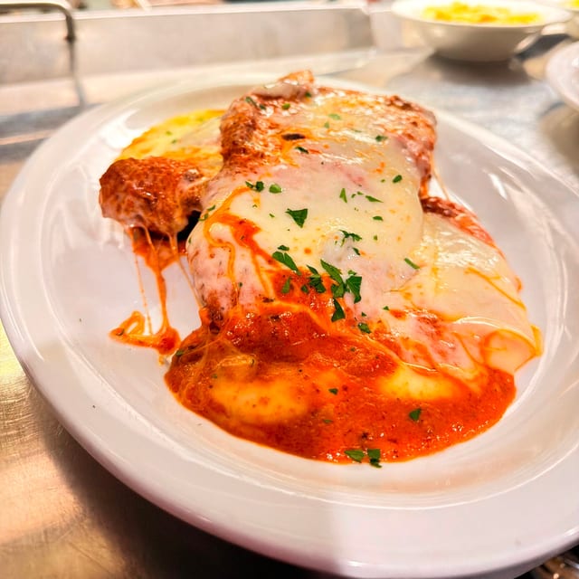 Chicken Parmigiana Deluca's.