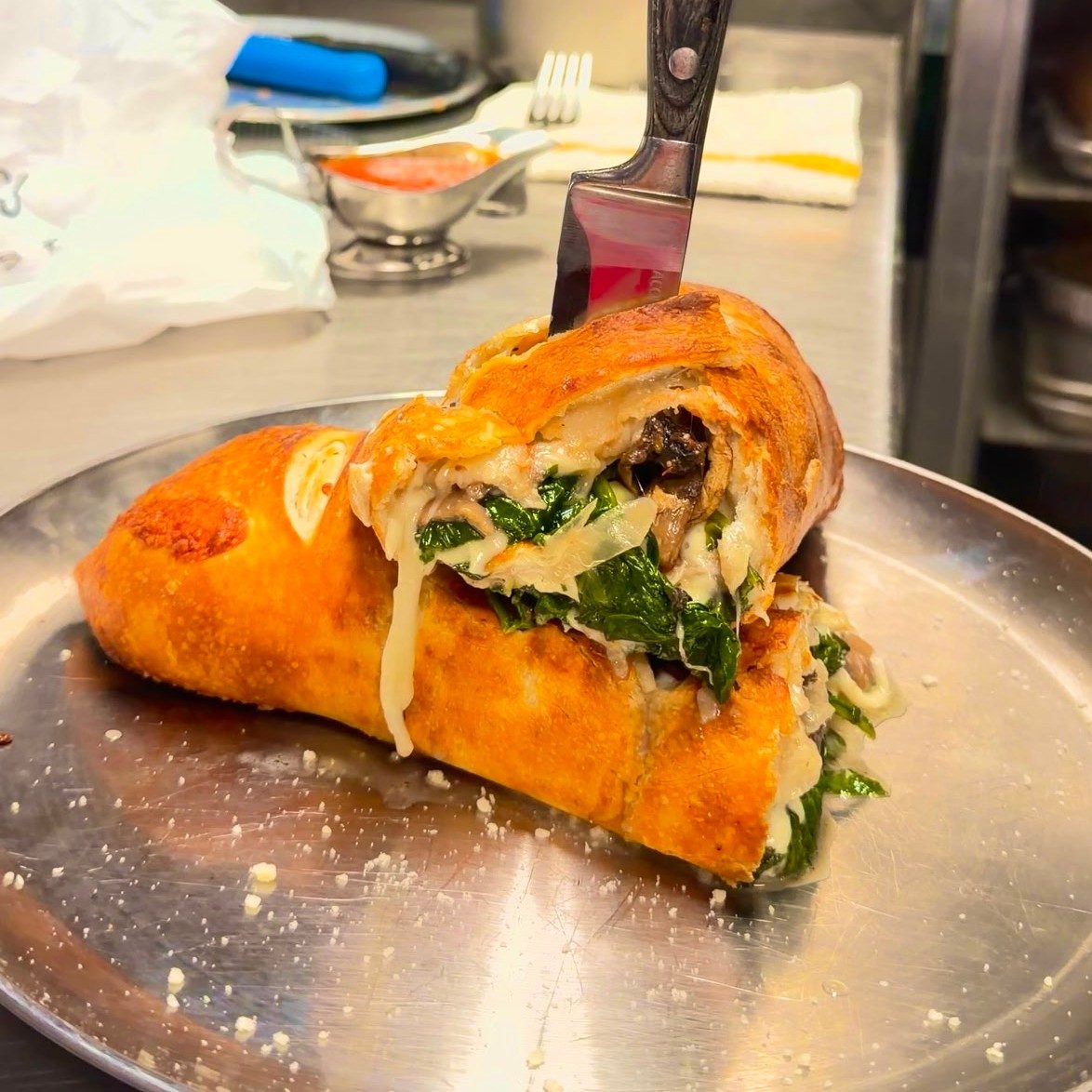 Vegetable Stromboli.