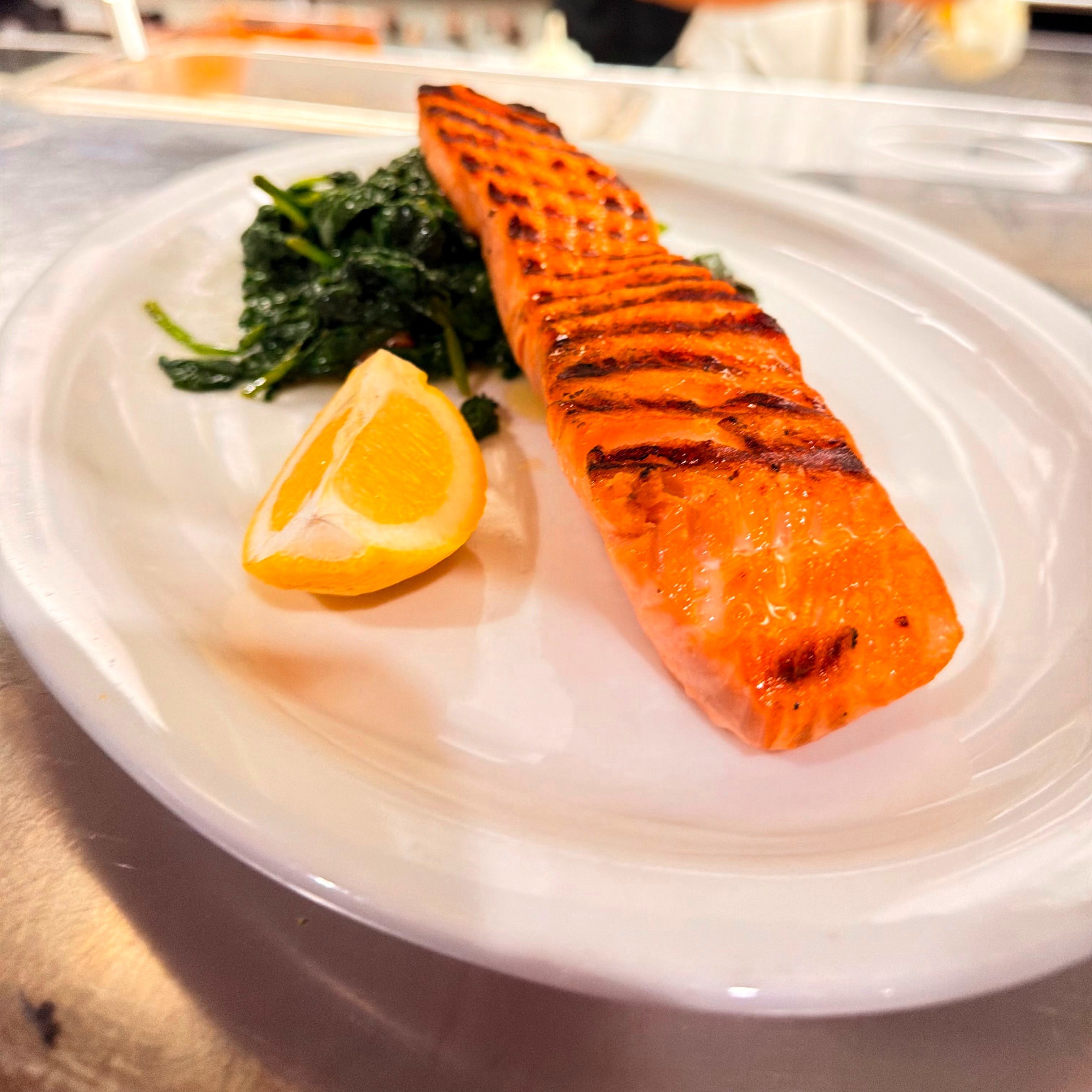 Grilled Salmon.