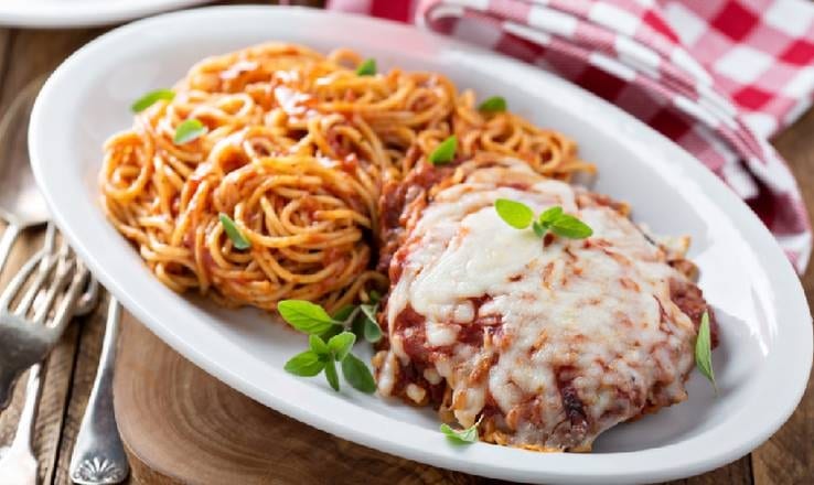 Veal Parmigiana.